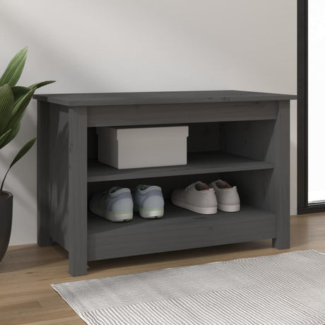 Shoe Bench 70X38X45.5 Cm Solid Wood Pine