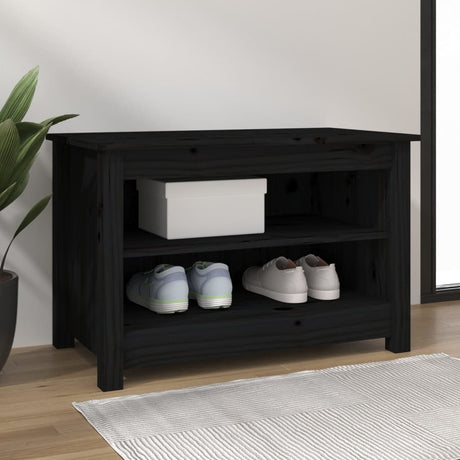 Shoe Bench 70X38X45.5 Cm Solid Wood Pine
