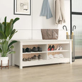 Shoe Bench 70X38X45.5 Cm Solid Wood Pine