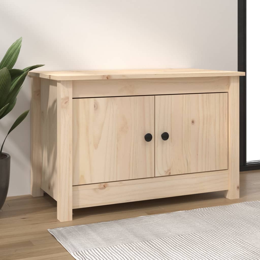Shoe Cabinet 70X38X45.5 Cm Solid Wood Pine