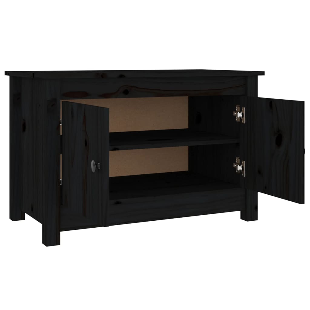 Shoe Cabinet 70X38X45.5 Cm Solid Wood Pine
