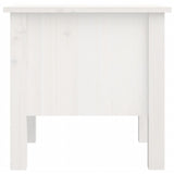 Side Table White 40x40x39 cm Solid Wood Pine