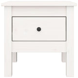 Side Tables 2 pcs White 40x40x39 cm Solid Wood Pine