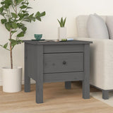 Side Tables 2 pcs Grey 40x40x39 cm Solid Wood Pine