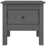 Side Tables 2 pcs Grey 40x40x39 cm Solid Wood Pine