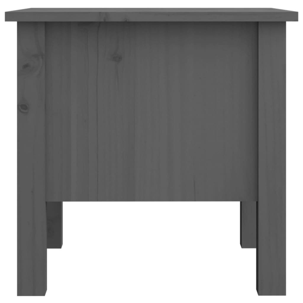 Side Tables 2 pcs Grey 40x40x39 cm Solid Wood Pine