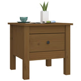 Side Table Honey Brown 40x40x39 cm Solid Wood Pine