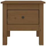Side Table Honey Brown 40x40x39 cm Solid Wood Pine