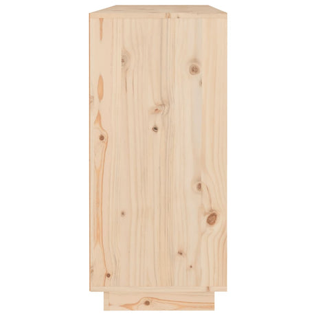 Sideboard 110X34X75 Cm Solid Wood Pine