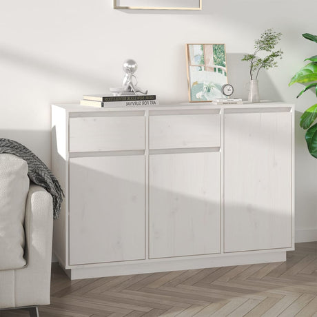 Sideboard 110X34X75 Cm Solid Wood Pine