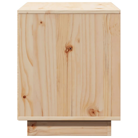 Tv Cabinet 74X35X44 Cm Solid Wood Pine
