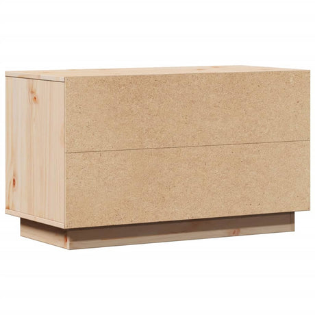 Tv Cabinet 74X35X44 Cm Solid Wood Pine
