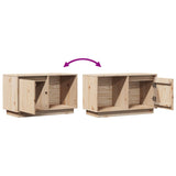 Tv Cabinet 74X35X44 Cm Solid Wood Pine