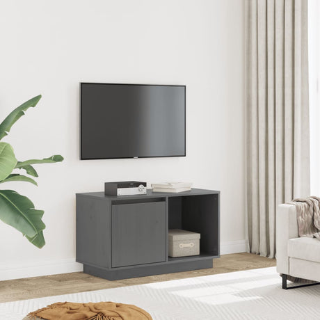 Tv Cabinet 74X35X44 Cm Solid Wood Pine
