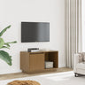 Tv Cabinet 74X35X44 Cm Solid Wood Pine