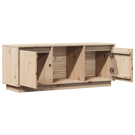 Tv Cabinet 110.5X35X44 Cm Solid Wood Pine