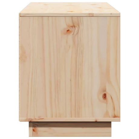 Tv Cabinet 110.5X35X44 Cm Solid Wood Pine