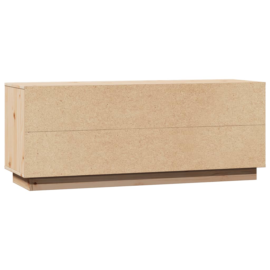 Tv Cabinet 110.5X35X44 Cm Solid Wood Pine