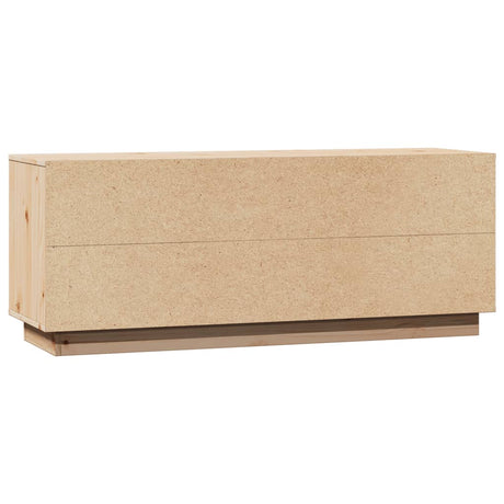 Tv Cabinet 110.5X35X44 Cm Solid Wood Pine