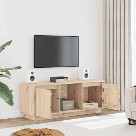 Tv Cabinet 110.5X35X44 Cm Solid Wood Pine