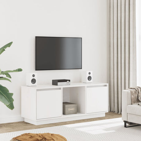 Tv Cabinet 110.5X35X44 Cm Solid Wood Pine
