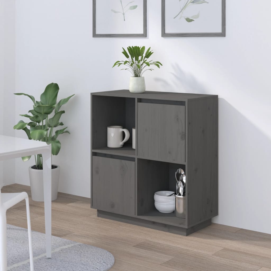 Sideboard 74X35X80 Cm Solid Wood Pine