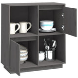 Sideboard 74X35X80 Cm Solid Wood Pine