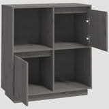 Sideboard 74X35X80 Cm Solid Wood Pine