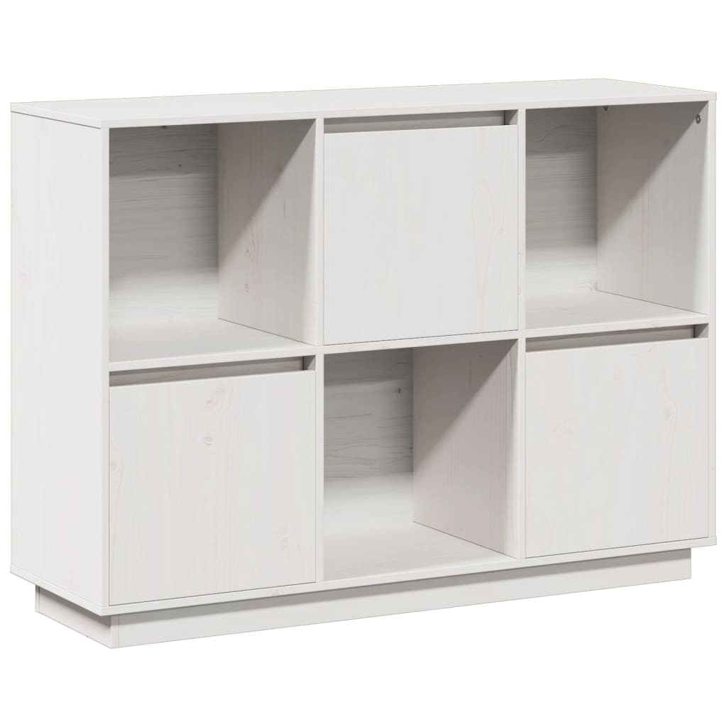 Sideboard 110.5X35X80 Cm Solid Wood Pine