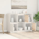 Sideboard 110.5X35X80 Cm Solid Wood Pine