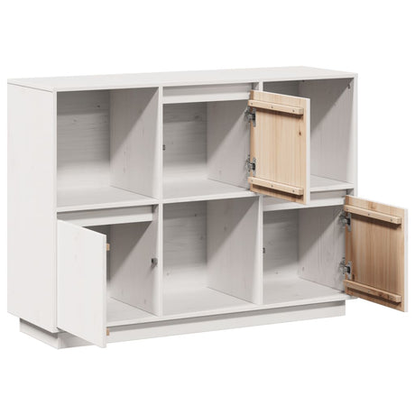 Sideboard 110.5X35X80 Cm Solid Wood Pine