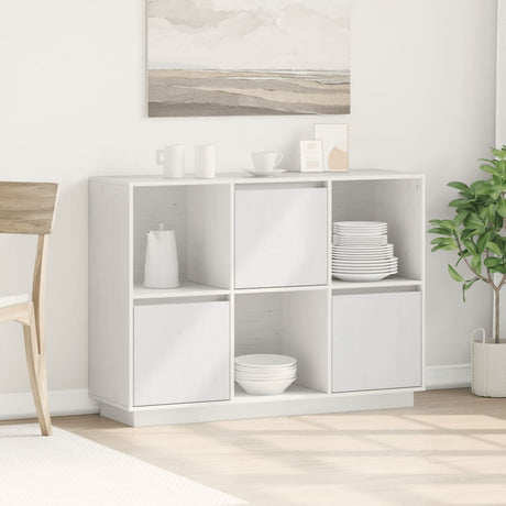 Sideboard 110.5X35X80 Cm Solid Wood Pine