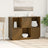 Sideboard 110.5X35X80 Cm Solid Wood Pine