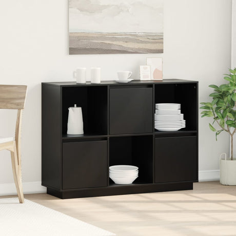 Sideboard 110.5X35X80 Cm Solid Wood Pine