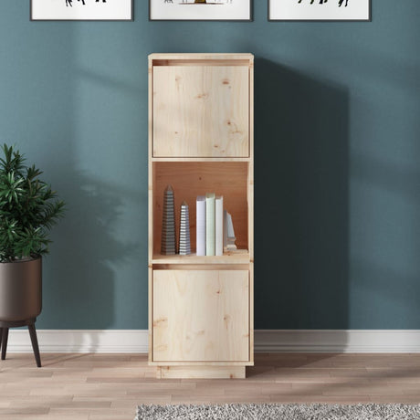 Highboard 38X35X117 Cm Solid Wood Pine