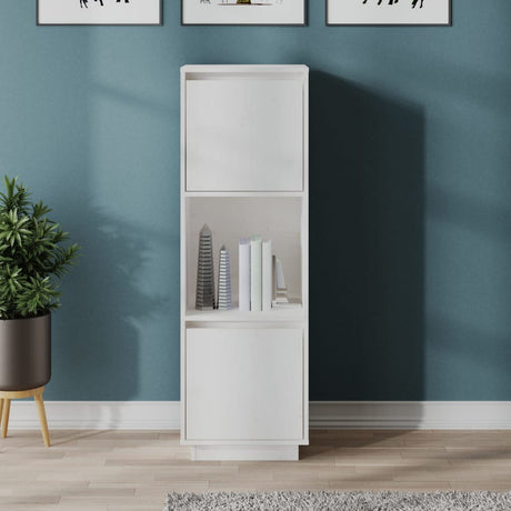 Highboard 38X35X117 Cm Solid Wood Pine