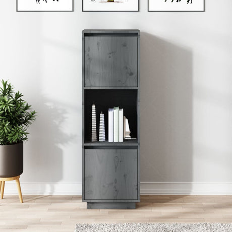 Highboard 38X35X117 Cm Solid Wood Pine