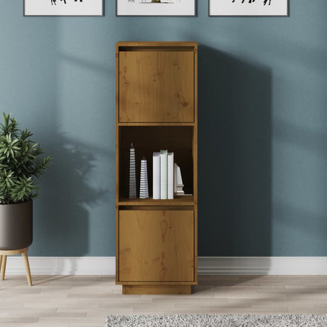 Highboard 38X35X117 Cm Solid Wood Pine