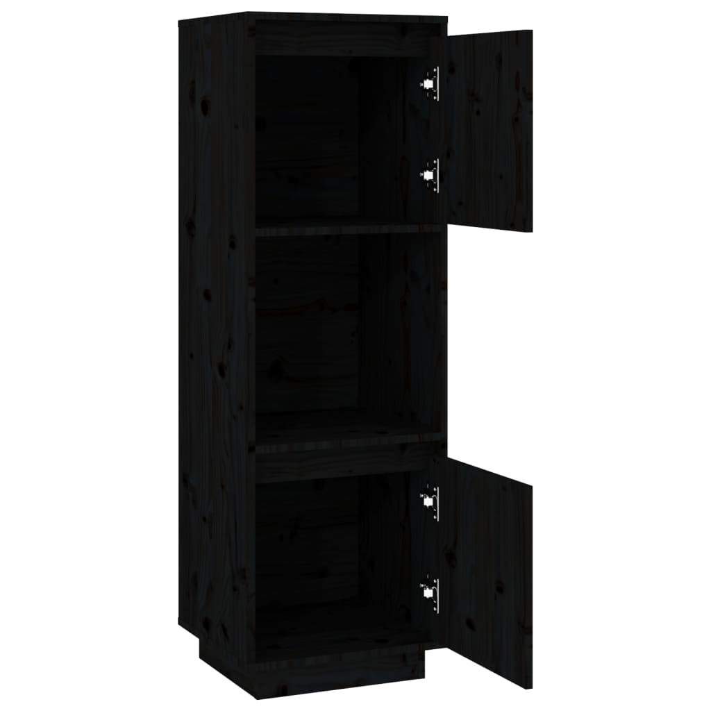 Highboard 38X35X117 Cm Solid Wood Pine