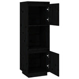 Highboard 38X35X117 Cm Solid Wood Pine