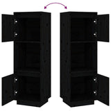Highboard 38X35X117 Cm Solid Wood Pine