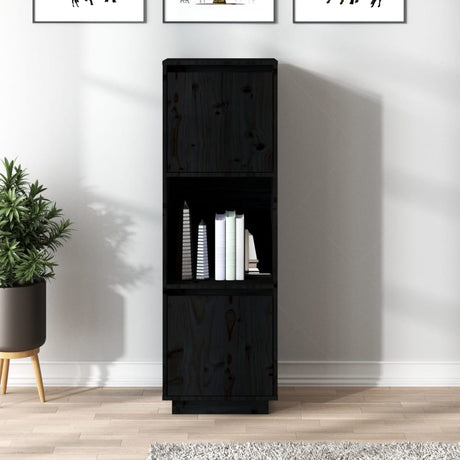 Highboard 38X35X117 Cm Solid Wood Pine