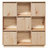 Highboard 110.5X35X117 Cm Solid Wood Pine
