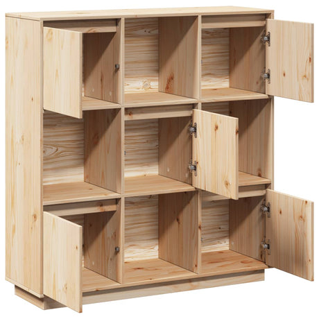 Highboard 110.5X35X117 Cm Solid Wood Pine