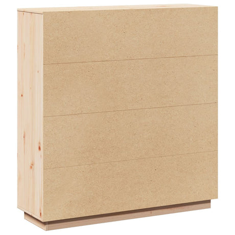 Highboard 110.5X35X117 Cm Solid Wood Pine