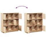 Highboard 110.5X35X117 Cm Solid Wood Pine