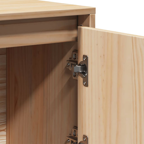 Highboard 110.5X35X117 Cm Solid Wood Pine