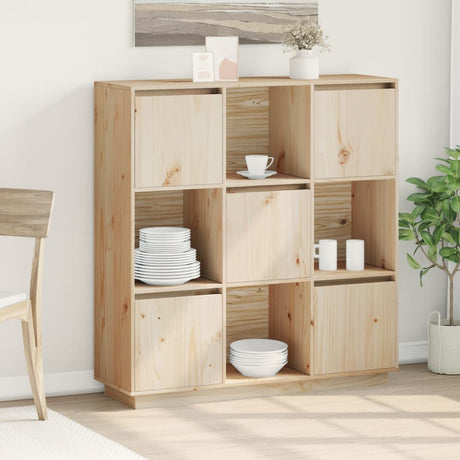 Highboard 110.5X35X117 Cm Solid Wood Pine