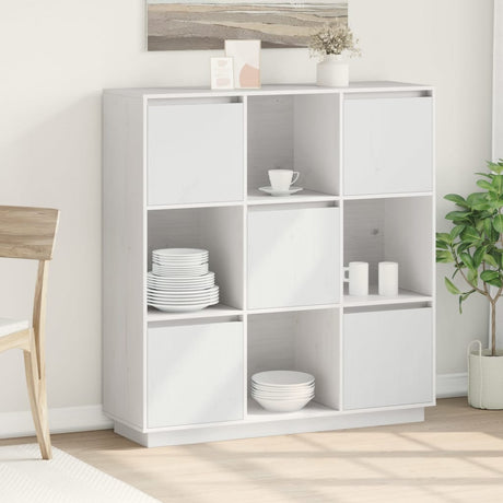 Highboard 110.5X35X117 Cm Solid Wood Pine