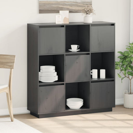 Highboard 110.5X35X117 Cm Solid Wood Pine